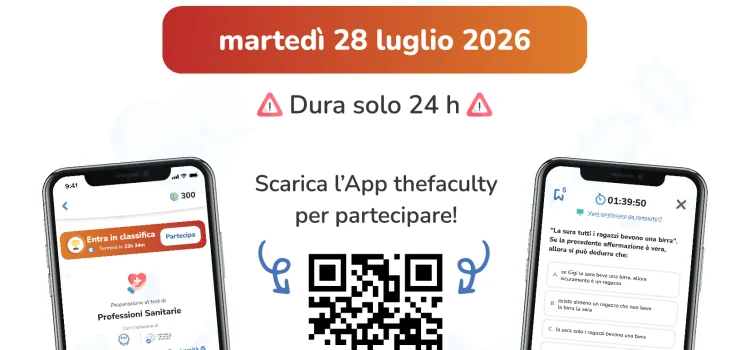 Simulazione gratuita del test d’ammissione professioni sanitarie – 28 luglio